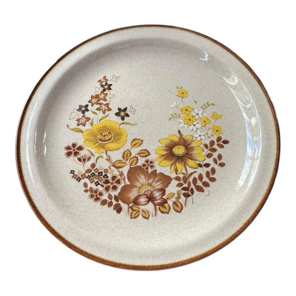 Alpine Mountain Hand Painted Stoneware Woodlands Dinner 10 5/8